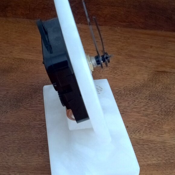 Alabaster Table/Desk/Shelf Clock - Picture 5 of 6
